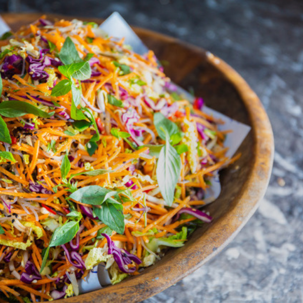 Thai slaw in the counter