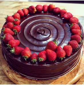 choc and pear cake