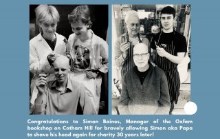 shaving head for Oxfam