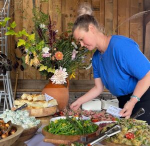 Lou catering manager at wedding
